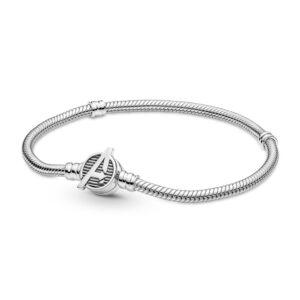 pandora moments marvel the avengers logo clasp snake chain bracelet no color 19 cm/7.5 in