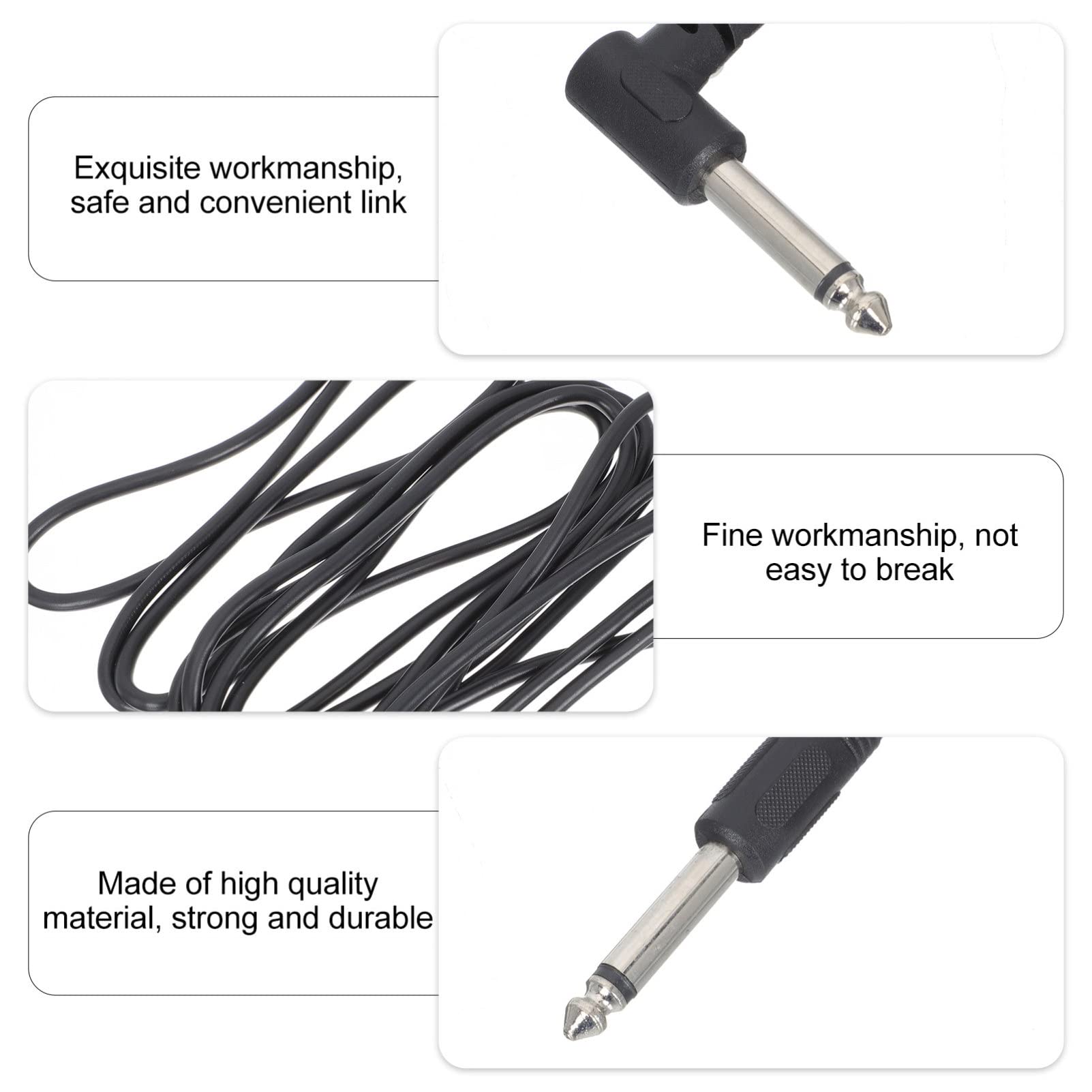 3pcs Guitar Wire Guitar Cable Supply Audio Cable for Guitar Electric Guitar Audio Cable Speaker Connection Cable Electric Guitar Accessory Electric Guitar Cable Audio Cable Cord