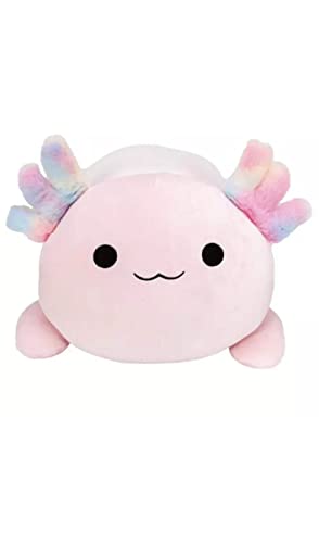 Squishmallows Official Kellytoy Laying Hug Mees Squishy Stuffed Toy Animal Many to Choose (16 Inch, Archie Axolotl)