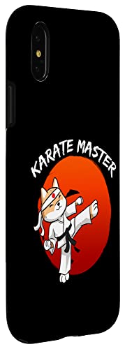 iPhone X/XS Funny Shiba Inu Uni Dog Red Holey Karate Master Japan Love Case