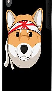 iPhone XR Funny Shiba Inu Uni Dog Red Traditional Bandana Old Flag Case