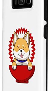 Galaxy S8 Funny Shiba Inu Uni Dog Red Bowl Love Cute Smile Case