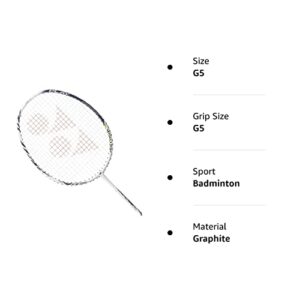 Yonex Astrox 99 Play Badminton Racket (White Tiger) (4UG5) (Pre-Strung)