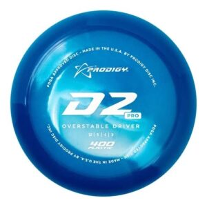 Prodigy Disc 400 D2 Pro | Overstable Disc Golf Distance Driver | Extremely Durable | Reliable in Windy Conditions | 170-174g (Colors May Vary)