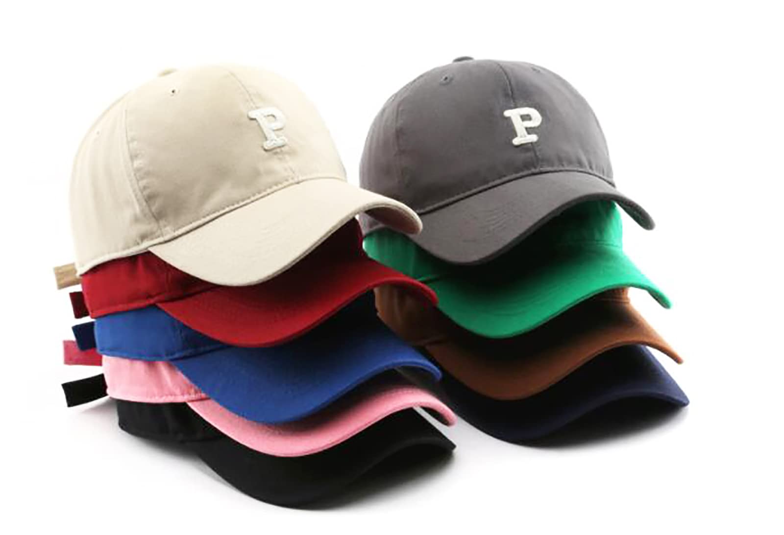 Men Women Letter Embroidered Baseball Cap, Cotton Adjustable Strap Outdoor Casual Hip Hot Hats Black