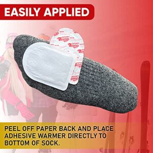 Toe Warmers (45 Pairs) - Up to 10 Hours of Heat, Easily Apply with Adhesive - Ultra Thin, Easy, All Natural - Air Activated, Odorless Hot Toe Warmers - Sport Temp (45)