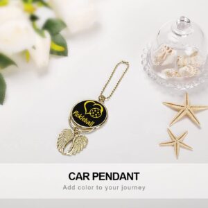 Heart Love Pickleball Car Hanging Ornament Charm Jewelry Pendant Home Decoration Cute