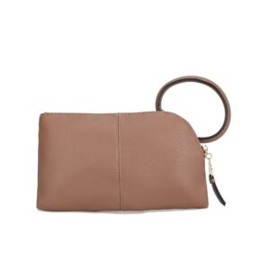 MKF Collection Simone Clutch-Wristlet Handbag For Women by Mia k - Pink - Vegan Leather