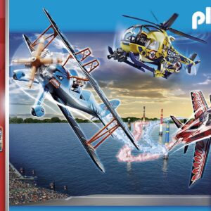 Playmobil Air Stunt Show Helicopter with Film Crew