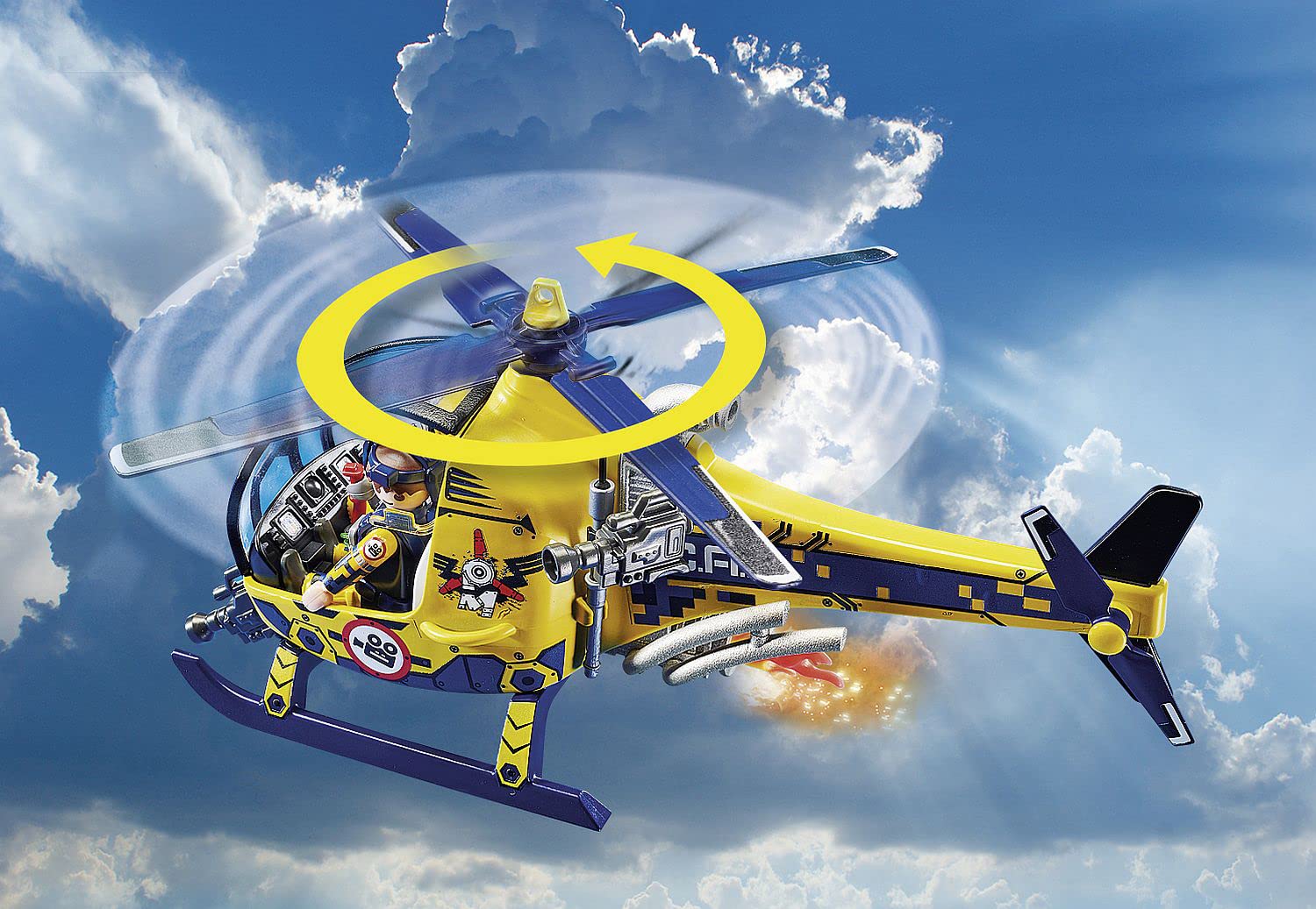 Playmobil Air Stunt Show Helicopter with Film Crew