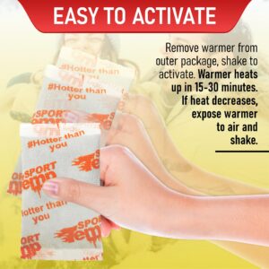 Hand Warmers (45 Pairs) - Up to 11 Hours of Heat, Super Long Lasting - Easy, All Natural - Air Activated, for Body, Hands & Toes - Odorless Hot Hand Warmer - Sport Temp