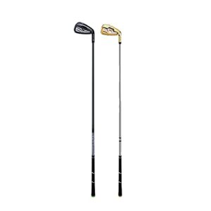 Golf Club Iron Men NSR3#7 Irons Right Handed Professional Practice Pole Stainless Steel Head Mens 37'' Golf Club Putter Golf Driver (Black,Steel Rod)