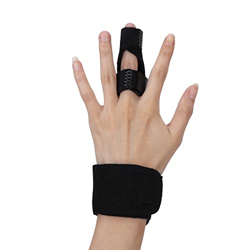 Metacarpal Finger Splint, Breathable Comfortable Knuckle Immobilizer Braces for Straightening Broken Fingers for Sprains Mallet Injury for Men and Women