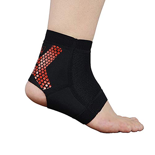 Nipogear Ankle Brace,A Pair Ankle Braces for men/women for Injury Recovery, Joint Pain and More.Ankle Support Brace,Achilles Tendon Support,Eases Swelling. (Red,S)