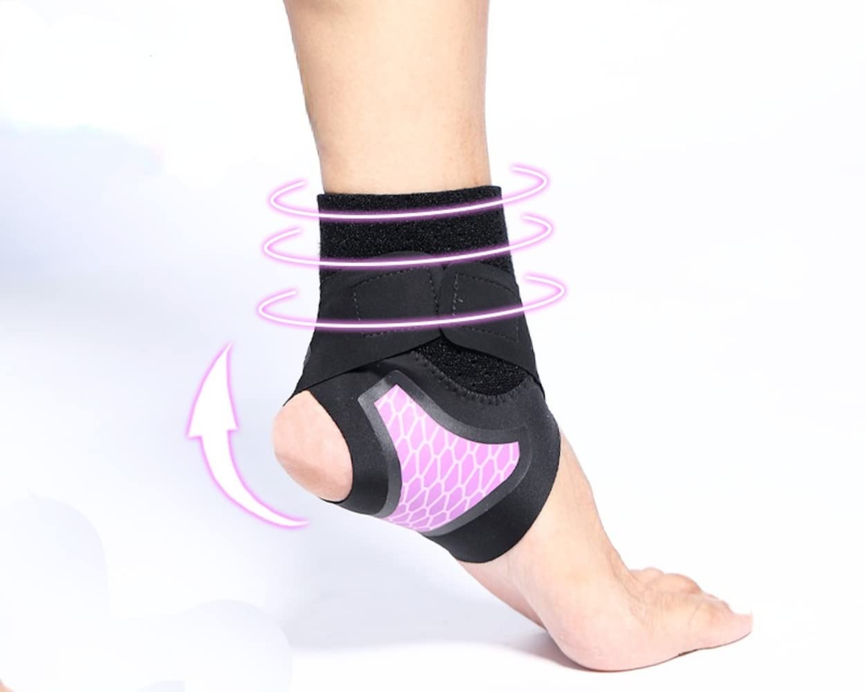 Nipogear Ankle Brace,A Pair Ankle Braces for men/women for Injury Recovery, Joint Pain and More.Ankle Support Brace,Achilles Tendon Support,Eases Swelling. (Purple,L)