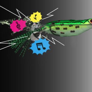 Topwater Frog Lures, Hollow Body Silicone Soft Frog Lure, Sequins Weedless Topwater Lures, Topwater Frog Crankbait Tackle No. 1 Color