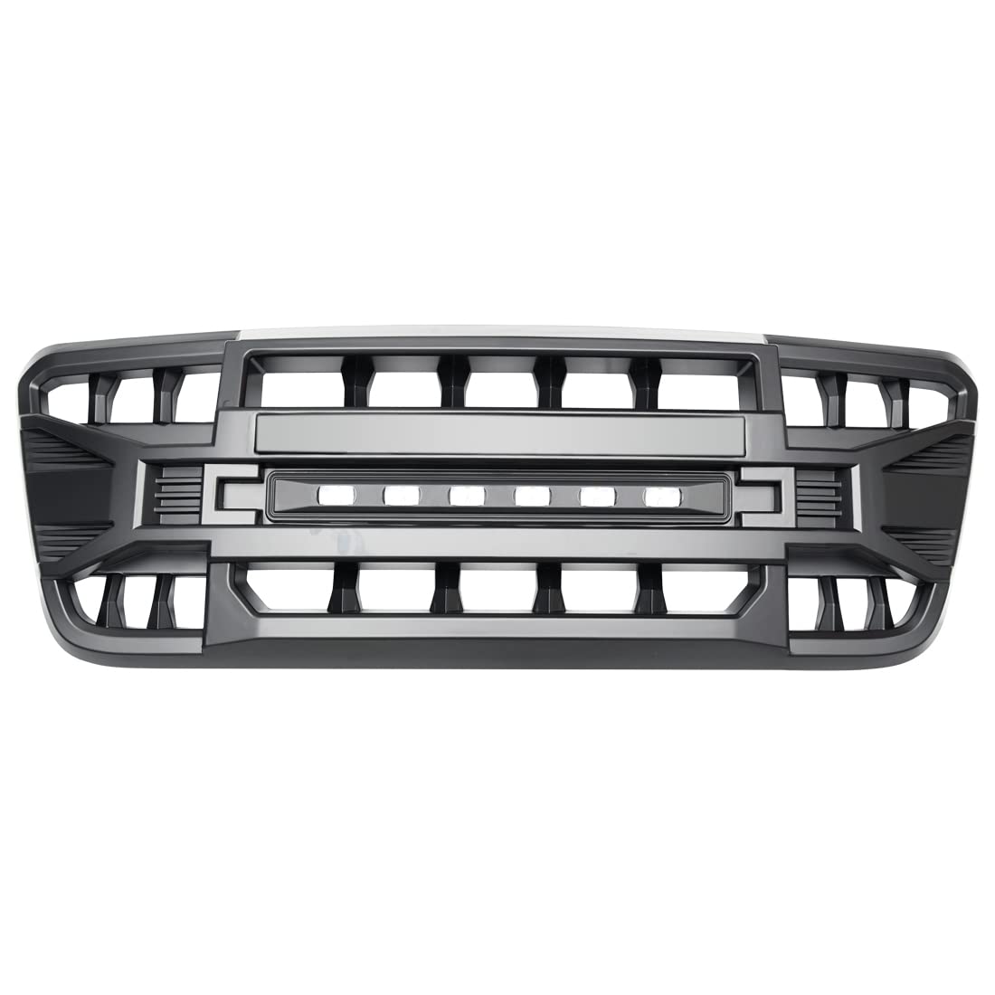 MEGAIE Front Grill Replacement for F150 2004-2008, Matte Black Front Bumper Grille w/Off-Road Lights