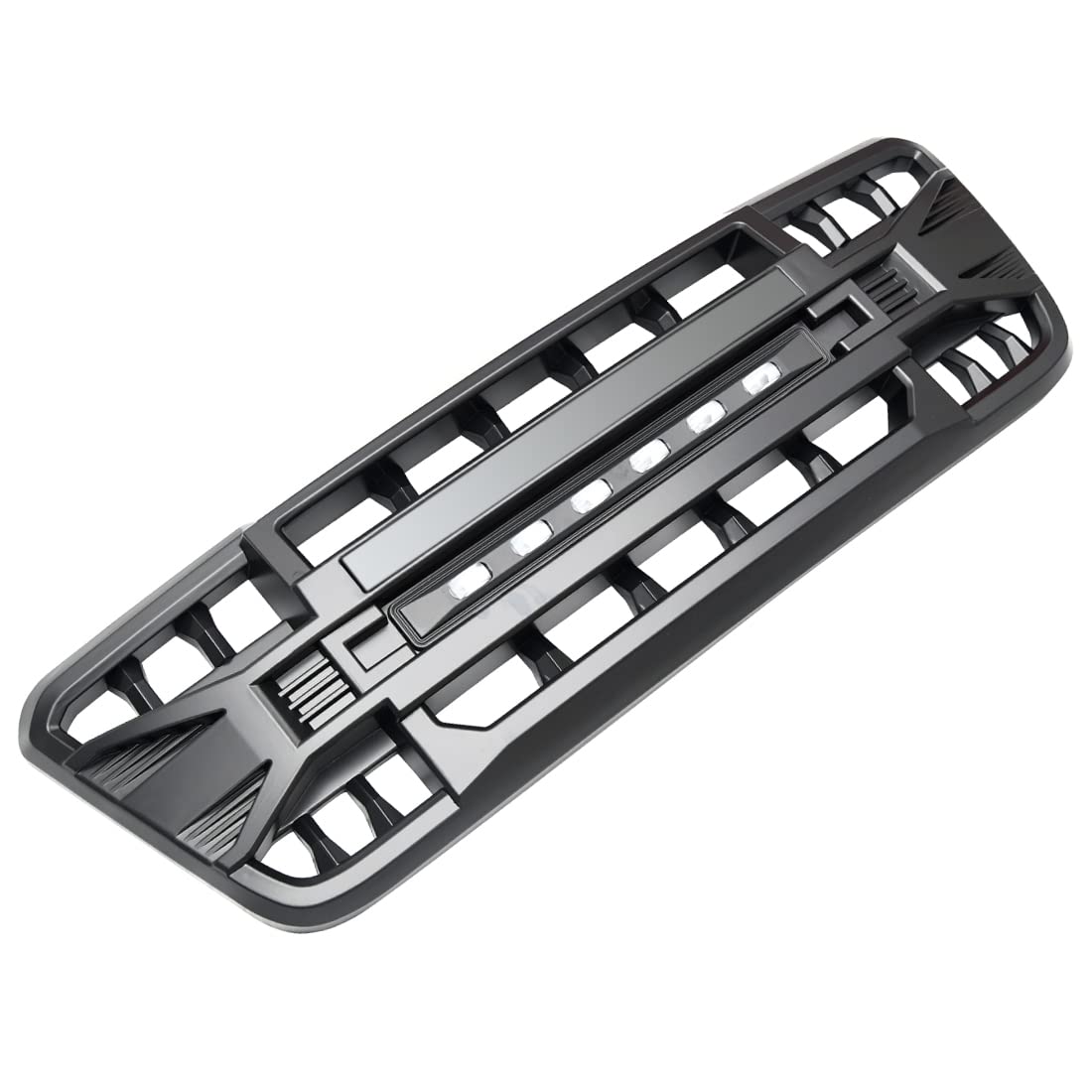 MEGAIE Front Grill Replacement for F150 2004-2008, Matte Black Front Bumper Grille w/Off-Road Lights