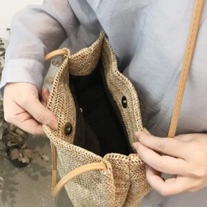 Tote Bag for Women Small Satchel Bag Straw Beach Bag Cute Hobo Bag Fashion Tote Handbag Fashion Crossbody Bag 2024