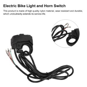 3 in 1 Electric Bike Light and Horn Switch Wearproof Electric Turning Light Switch for Electric Bike Electric Scooter Motorcycle(#2)