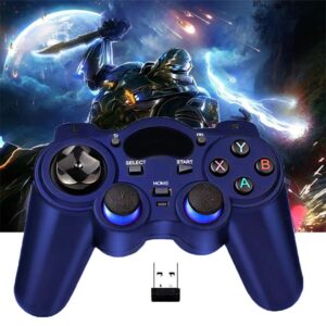 USB 2.4G Wireless Game Controller 2 Pack for PC/Laptop Computer (Windows XP/7/8/10)/ Android / PS3 & Steam Joystick Gamepad for pc Games Controller Compatible Android