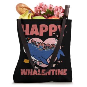 Whale Happy Whalentine Valentine's Day Love Heart Fish See Tote Bag