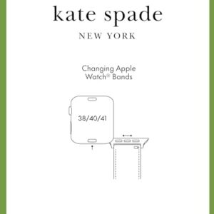 kate spade new york rose gold-tone stainless steel IP and white faux pearls band for apple watch®, 38/40/41mm (Model: KSS0126)