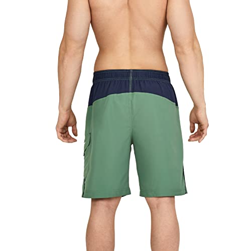 Speedo Men's Standard Swim Trunk Knee Length Marina Sport Volley, Dark Ivy, X-Large