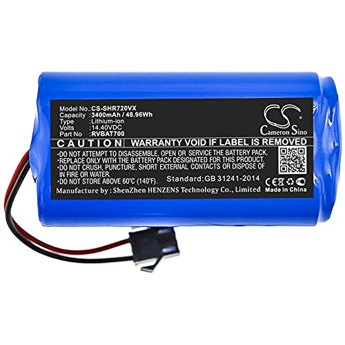 CWXY Replacement for Battery Shark RVBAT700 ION Robot 700, ION Robot 720, ION Robot 750, ION Robot 755, RV700, RV720, RV750, RV755