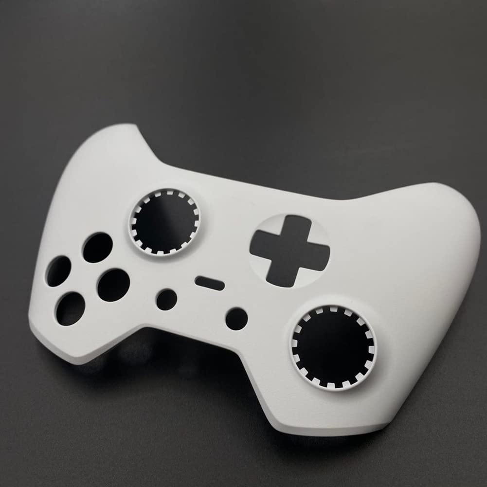 Cowhilan Replacement Housing Shell Faceplate Case Cover Repair Parts Compatible with Xbox Elite Wireless Controller - White Special Edition