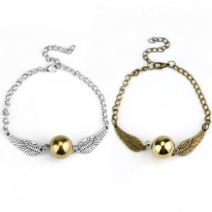 mingfu retro gold snitch bracelet is a lovely friendship bracelet for harry potter fans vintage bronze 2.18inx2.18in