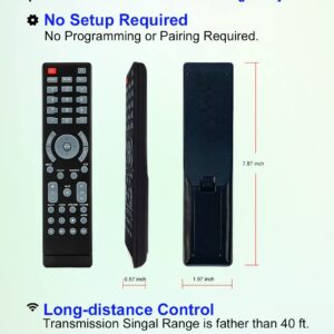 JISOWA Replacement Remote Control Universal for Insignia NS-19E310NA15 NS-RC03A-13 NS-24D510NA15 NS-42P650A11 NS-42L260A13 NS-46E481A13 NS-50L260A13 NS-55L260A13 Dynex DX-RC01A-13 DX-32L200NA14 TV