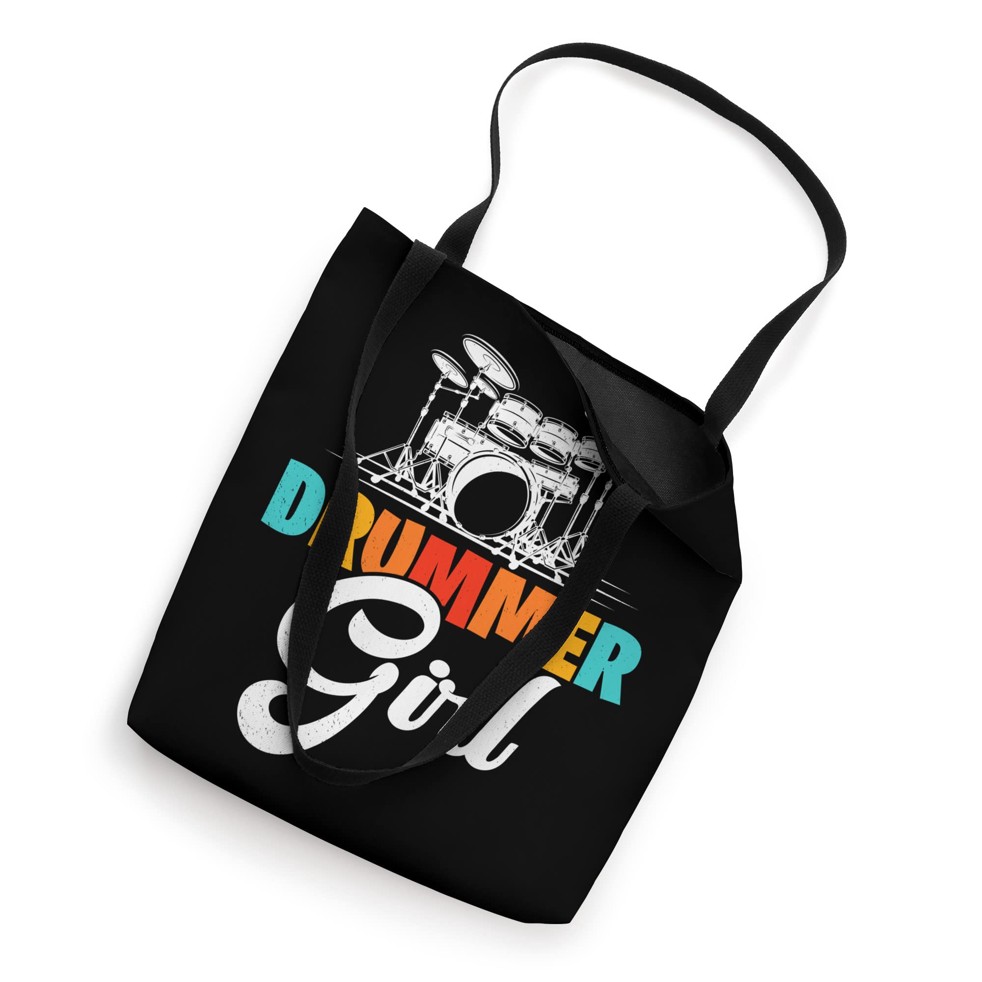 Drummer Girl Drums Metal Rock Music Band Member Drumming Tote Bag