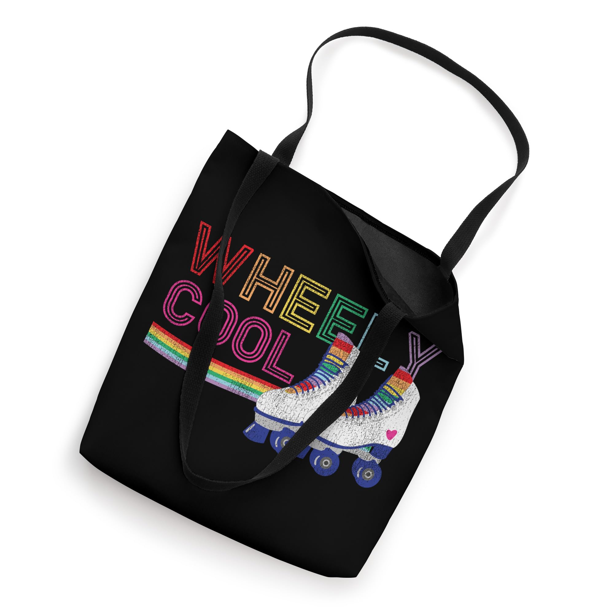 Cool Roller Skating Skate Girl 1970S Retro Tote Bag