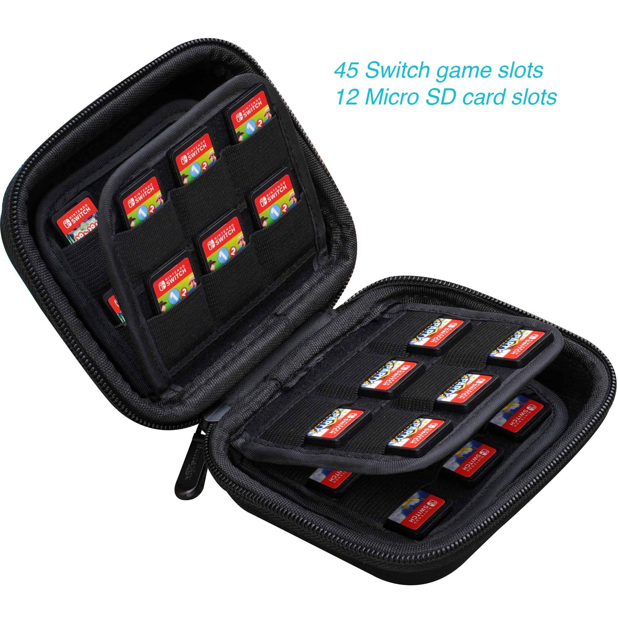 ButterFox 120 Switch Game Case for Nintendo Switch, Switch Game Card Storage Holder or SD Memory Card Case (120 Black)