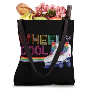 Cool Roller Skating Skate Girl 1970S Retro Tote Bag