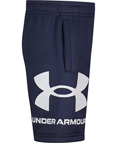 Under Armour Boys Symbol Signature Terry Casual Shorts, Midnight Navy, 7 US