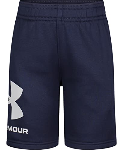 Under Armour Boys Symbol Signature Terry Casual Shorts, Midnight Navy, 7 US