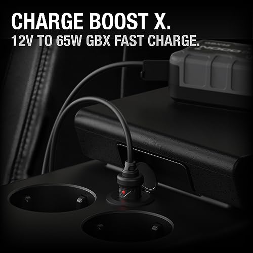 NOCO GBC011 Boost X 65W 12V Car Charger for GBX45, GBX55, GBX75 and GBX155 UltraSafe Lithium Jump Starters