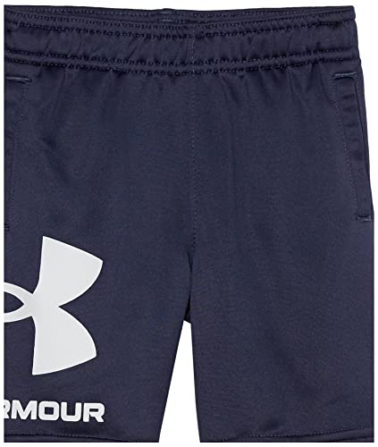 Under Armour Boys Symbol Signature Terry Casual Shorts, Midnight Navy, 7 US