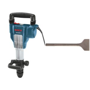 bosch dh1020vc inline demolition hammer, bluewithbosch hs1910 scaling chisel 3-inch by 12 inch sds max