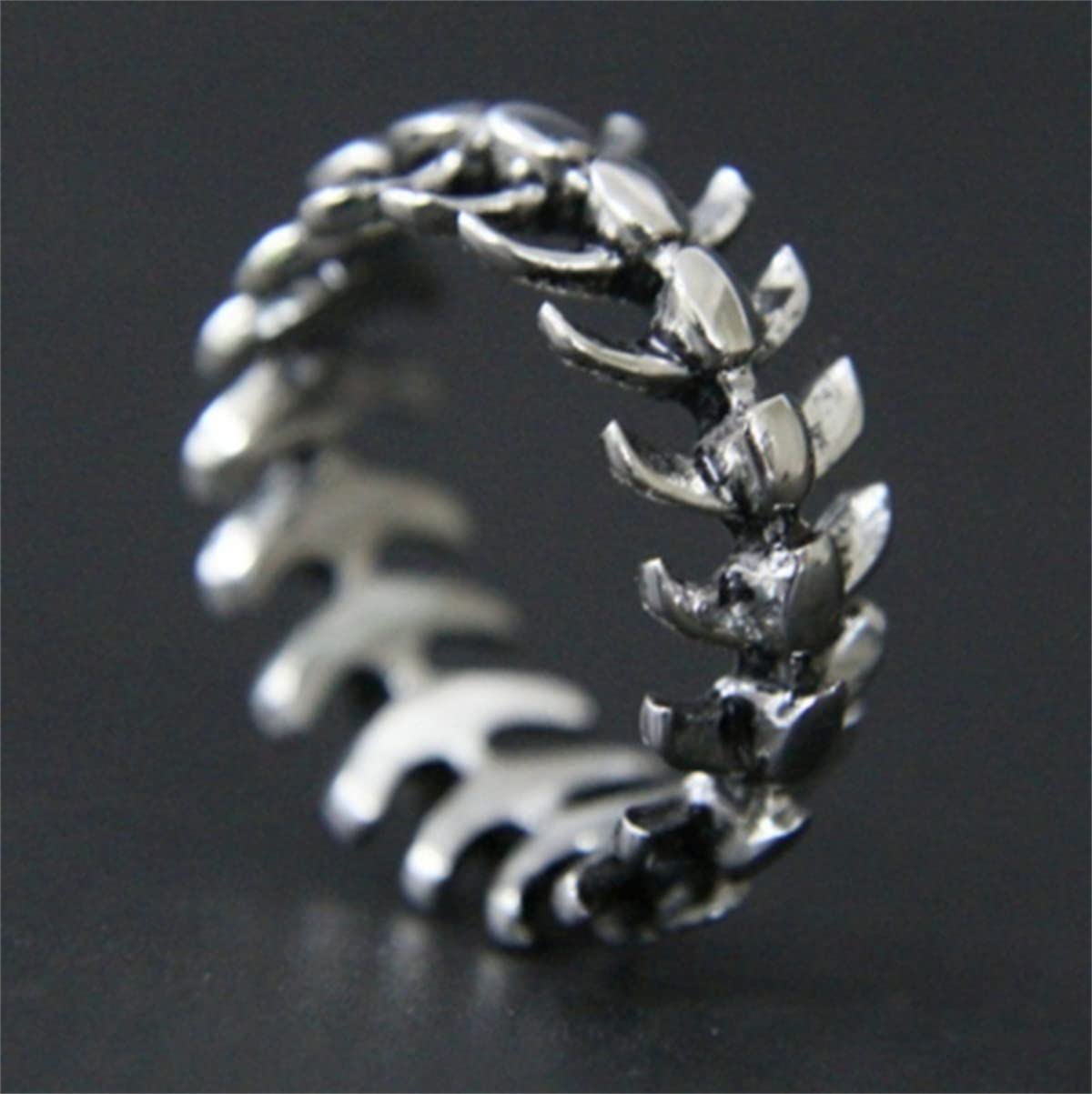 JILIYUPA Silver Goth Punk Ring for Men Women, Skeleton Human Spine Ring, Cool Gothic Ring, Vintage Ring, Knuckle Ring, Y2K Accessories (7)