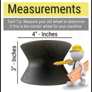 TreadLife Fitness Elliptical Roller Wheel - Part Number 238880 - Compatible with ProForm Series 785F (PFEL579080)