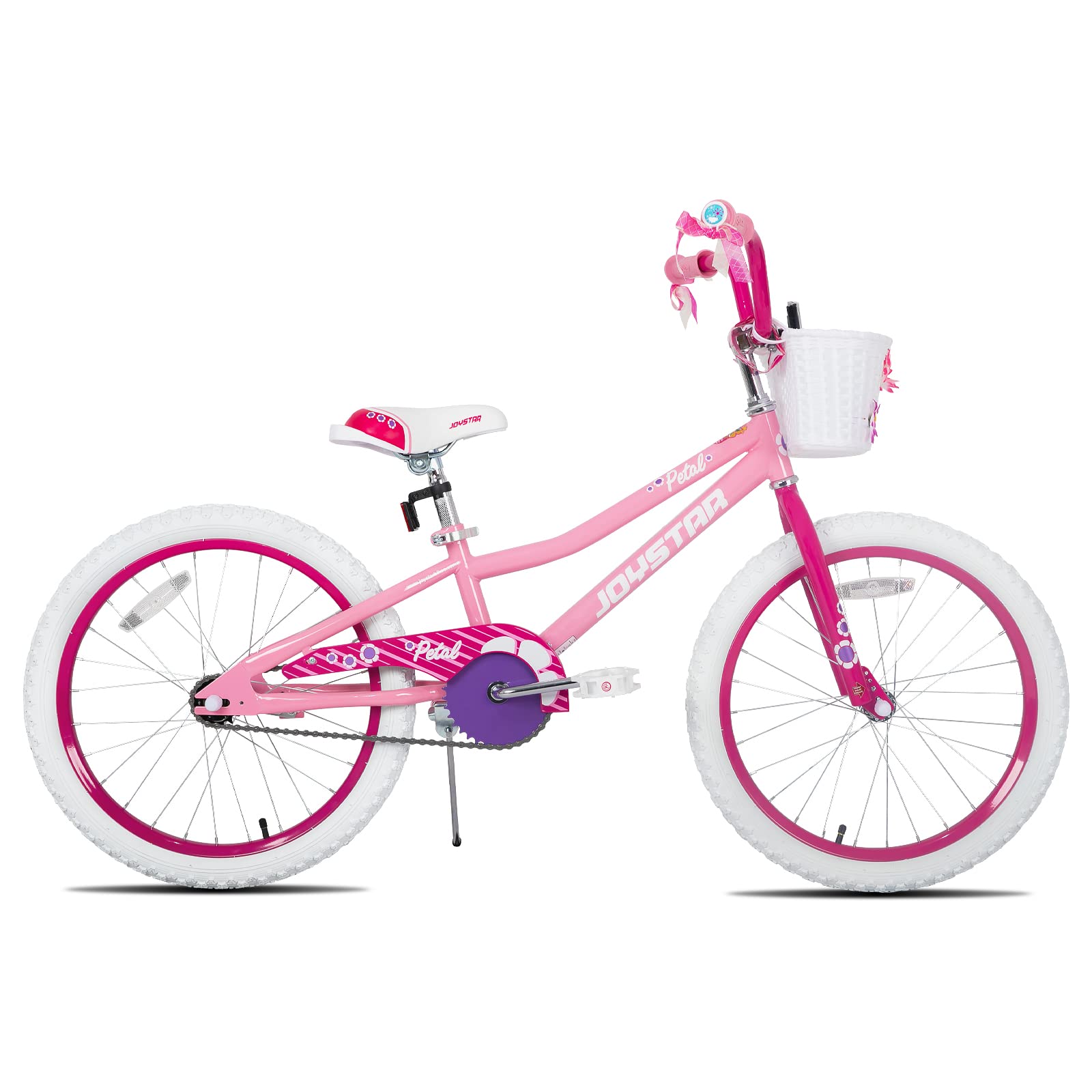 JOYSTAR 20 inch Girls Bike for Kids 7-10 Years Girl Bicycle with Basket and Streamer 20" Kids Bikes for Girls Ages 9-12 Child Bike Pink