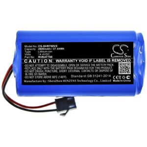 LIONX Battery Replacement for ION Robot 700 ION Robot 700 RV700 ION Robot 720 ION Robot 750 ION Robot 755 RV700 RV720 RV750 RV755 RVBAT700 2600mAh / 37.44Wh