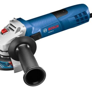 BOSCH 4-1/2 Inch Angle Grinder GWS8-45withBosch CWX27M450 4-1/2 In. x .098 In. X-LOCK Arbor Type 27A (ISO 42) 30 Grit Metal Cutting and Grinding Abrasive Wheel