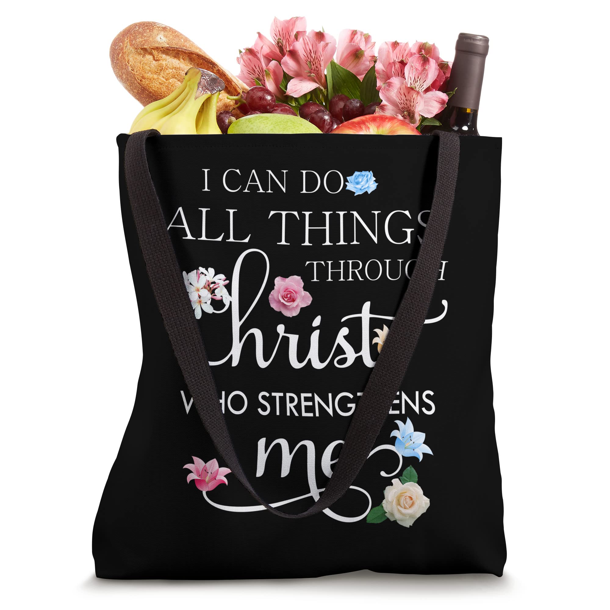 I can do all things though Christ Man Woman Tote Bag