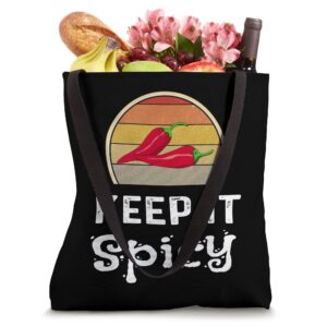 Keep It Spicy Chili Cook Off Funny Retro Cooking Chef Humor Tote Bag