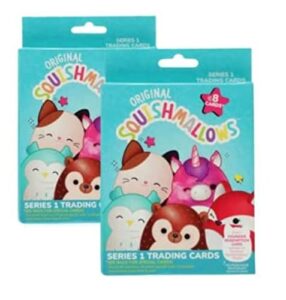 squishmallows official kellytoy series 1 trading cards (pack of 2)