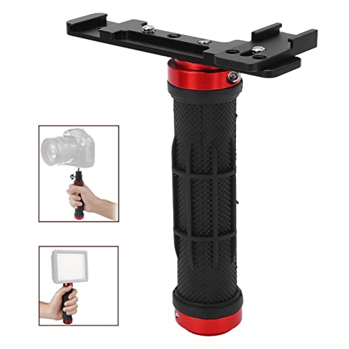 Pinsofy Handheld Holder Stand, 1/4 Inch Handheld Stabilizer Holder Universal Mini Portable for Smartphone for Action Camera for LED Video Light